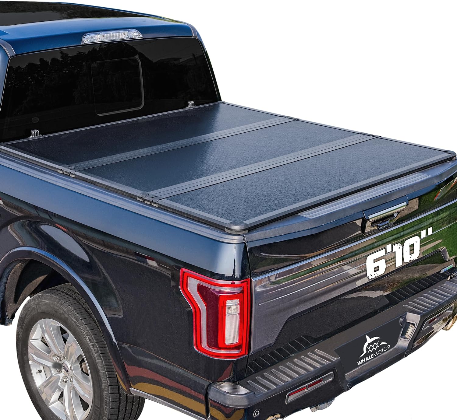 Hard Folding Truck Bed Tonneau Cover Compatible with Chevy Silverado & GMC Sierra