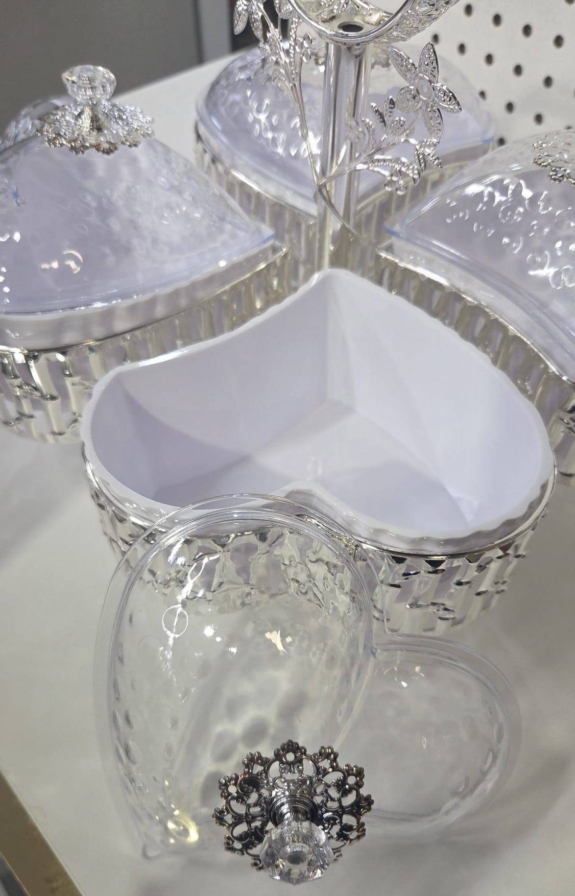 SILVER CANDY/DRY FRUIT HOLDER