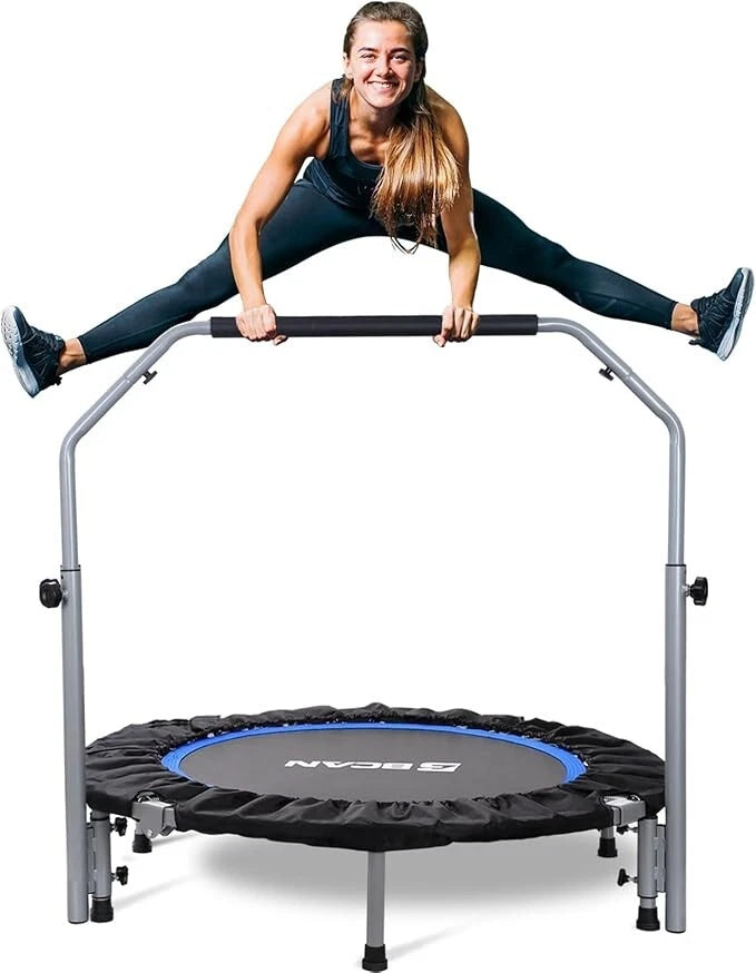 BCAN 40"/48" Foldable Mini Trampoline Max Load 330lbs/440lbs,