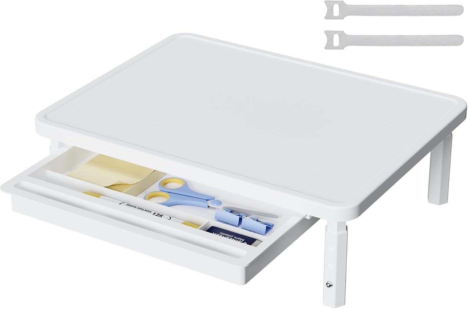 ETHU 3-Height Adjustable Monitor Stand 25kg, White