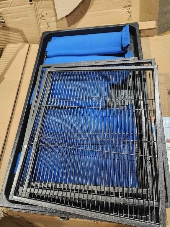 Garvee Spacious 6-Tier Metal Small Animal Cage, Lockable Double Doors, PPS_3346GP83, Black