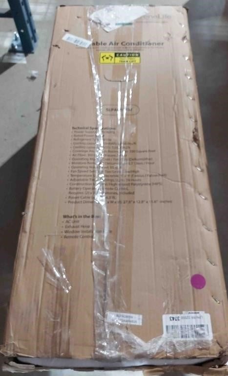 SereneLife Portable Air Conditioner– 8,000 BTU 3-in-1 AC Unit with Cooling