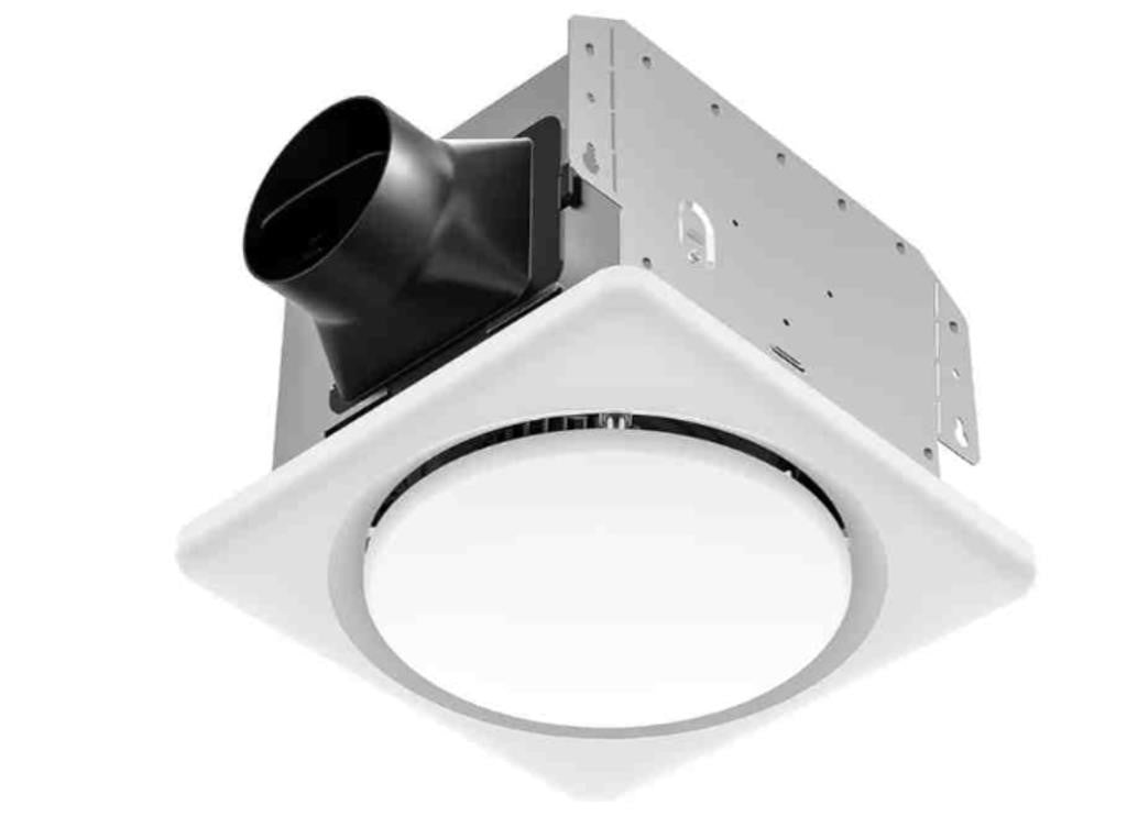 Bathroom Exhaust Fan with Light, UL HVI Certif