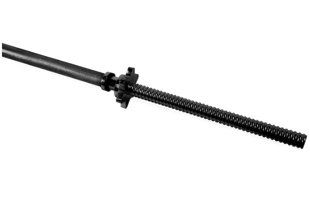 CAP Barbell 60” Standard Solid Threaded Bar, 1-Inch, Black