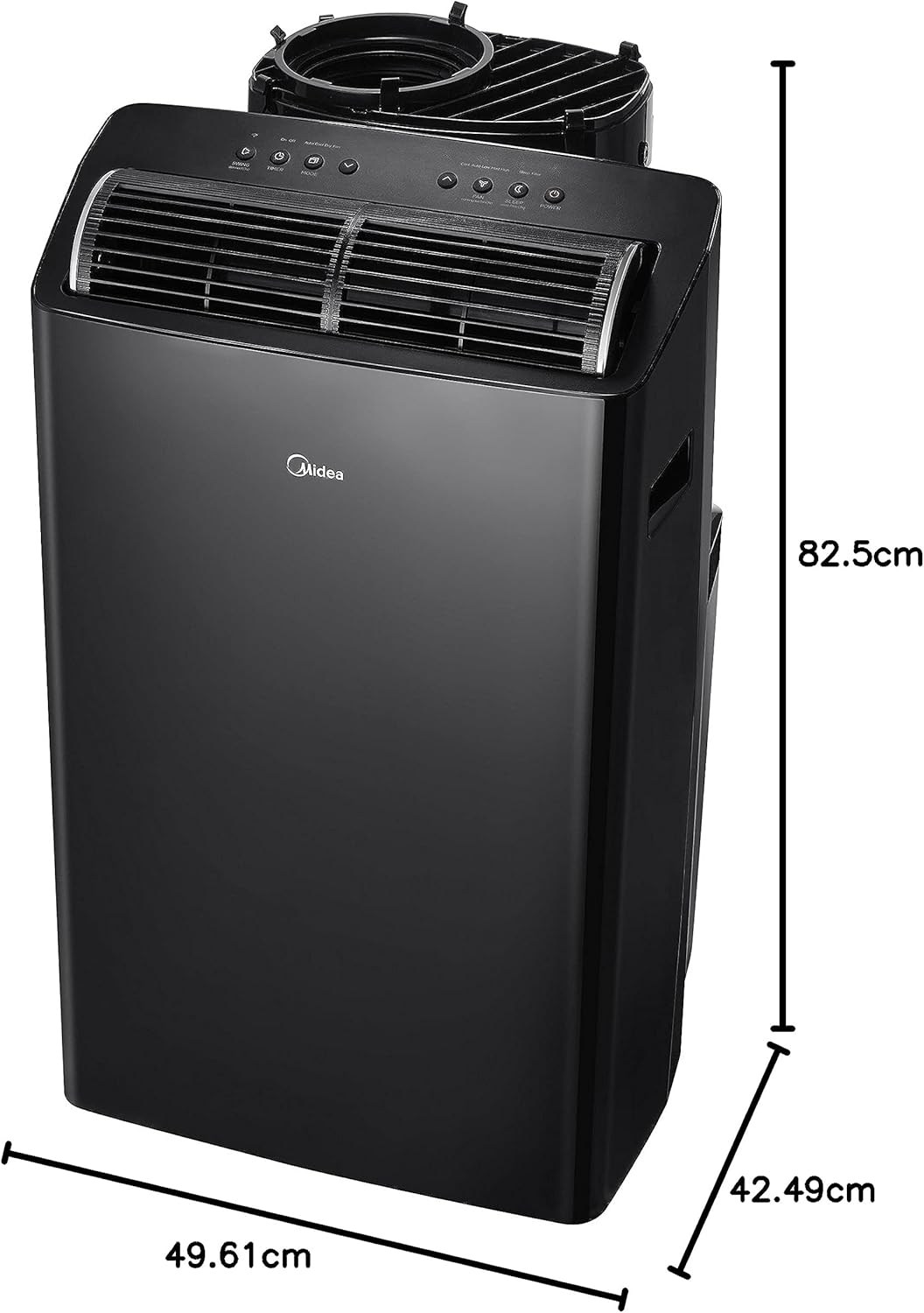 Midea 12,000 SACC Portable AC inverter, Black (MP12SVKBA3RCM)