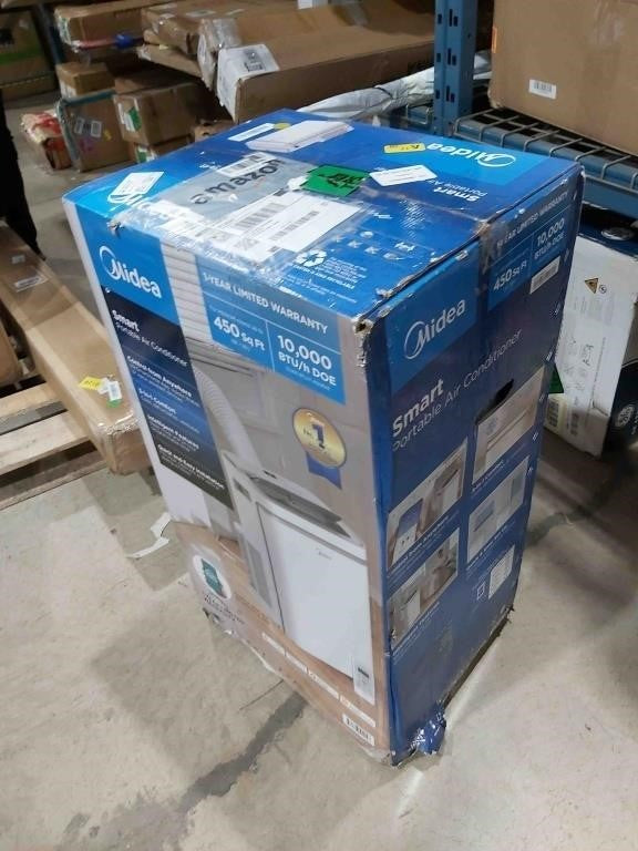 Midea MAP10S1XWT-A Air Conditioner, 14,000 BTU-Smart, Grey