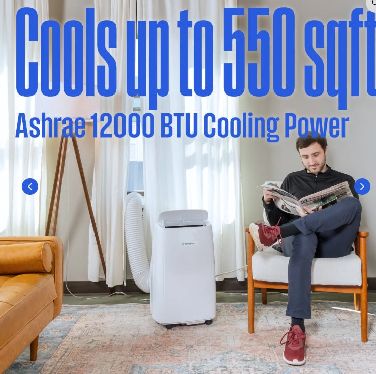Westinghouse Outdoor Power Equipment WPAC12000s Portable Air Conditioner, White.