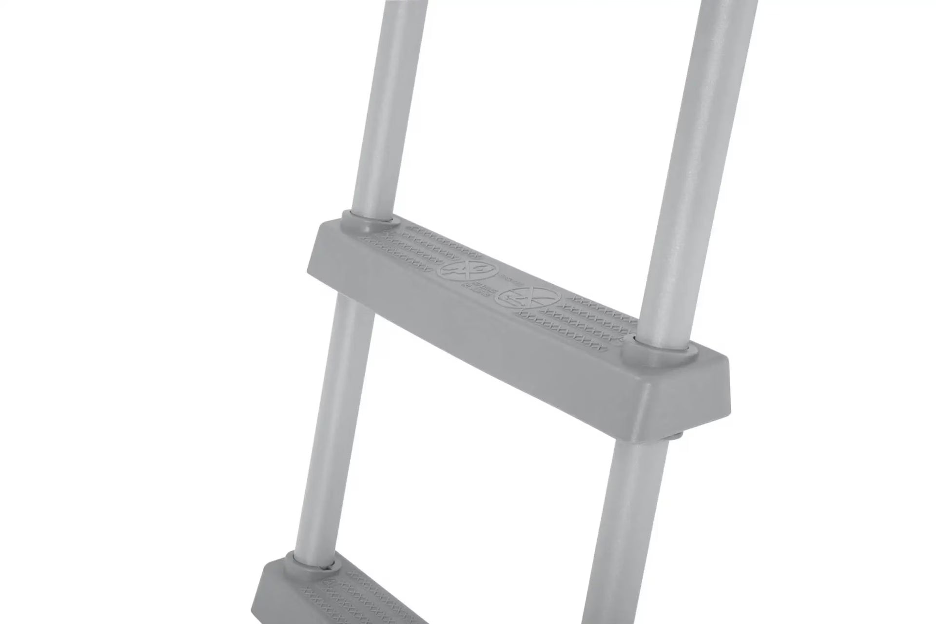 Bestway Flowclear Steel A-Frame Pool Ladder with Hand Rail, 42-in N