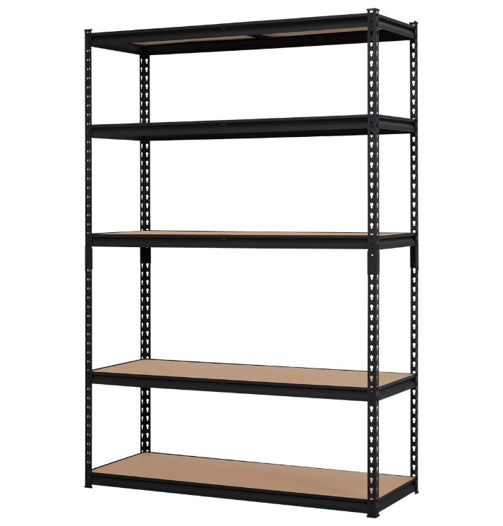 Heavy Duty Storage Shelves 5 Tier, 48x24x72in Adjustable Metal