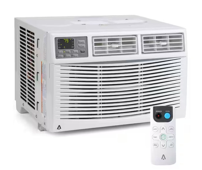 Window Air Conditioner Cools 350 sq. ft. 8,000 BTU (DOE) 115 Volts. WHITE