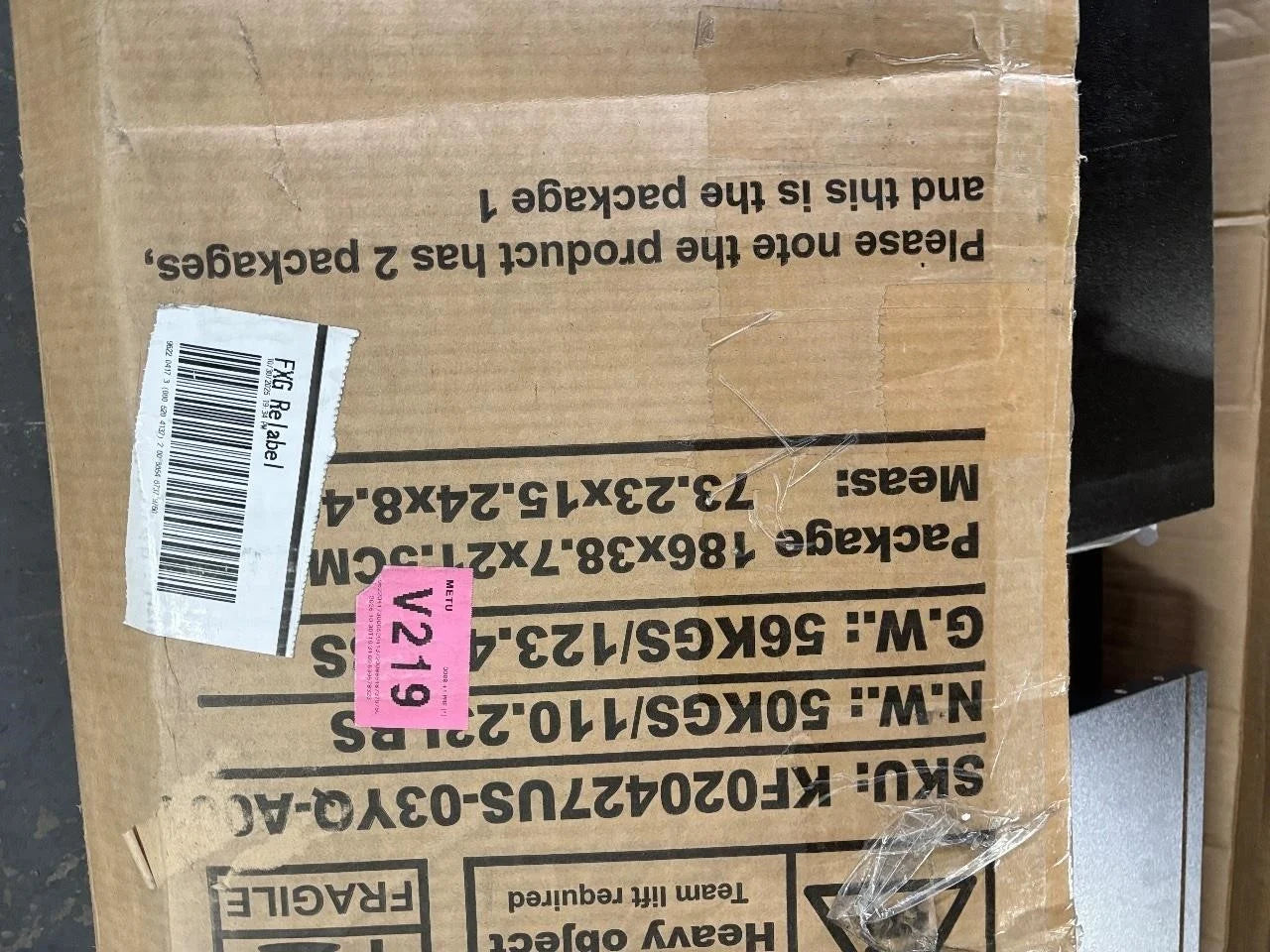 TV Console with Door Cabinets (2) EN44440