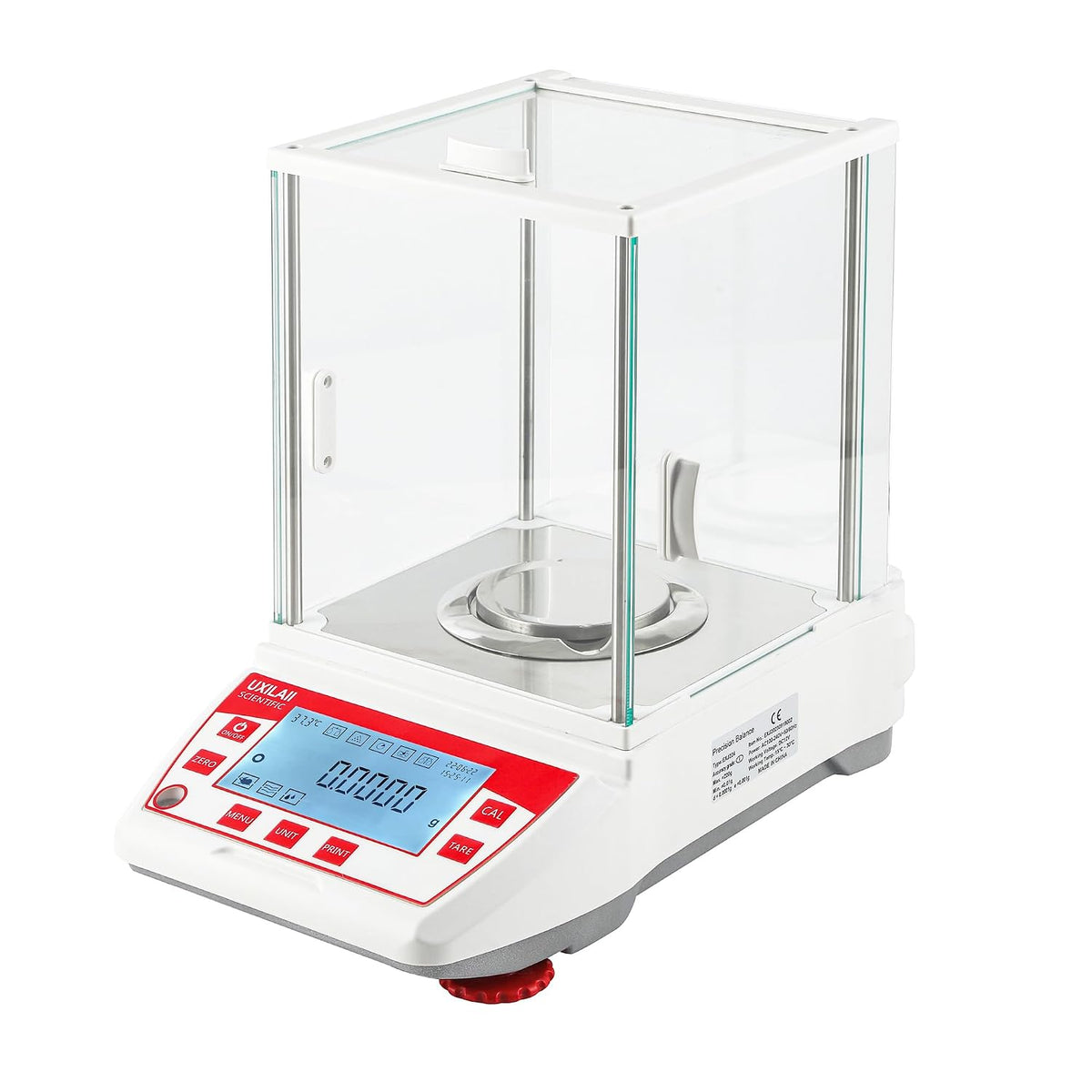 UXILAII SCIENTIFIC Analytical Balance 220g/0.1mg Precision Lab Scale