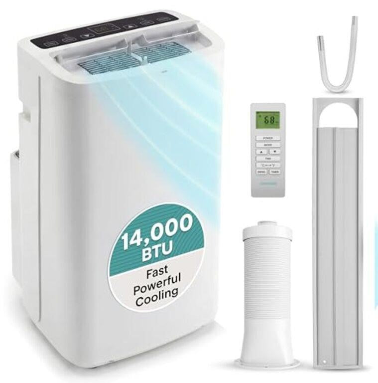 SereneLife Portable Air Conditioner 14,000 BTU with Built-in Dehumidifier