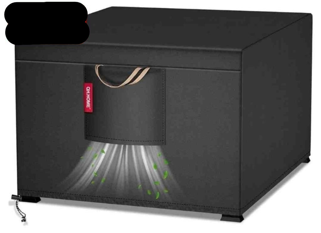 QH.HOME [2026 Upgraded 900D Heavy Duty Fabric] 29-30 inch, 30''Lx 30''Wx 24"H -Black