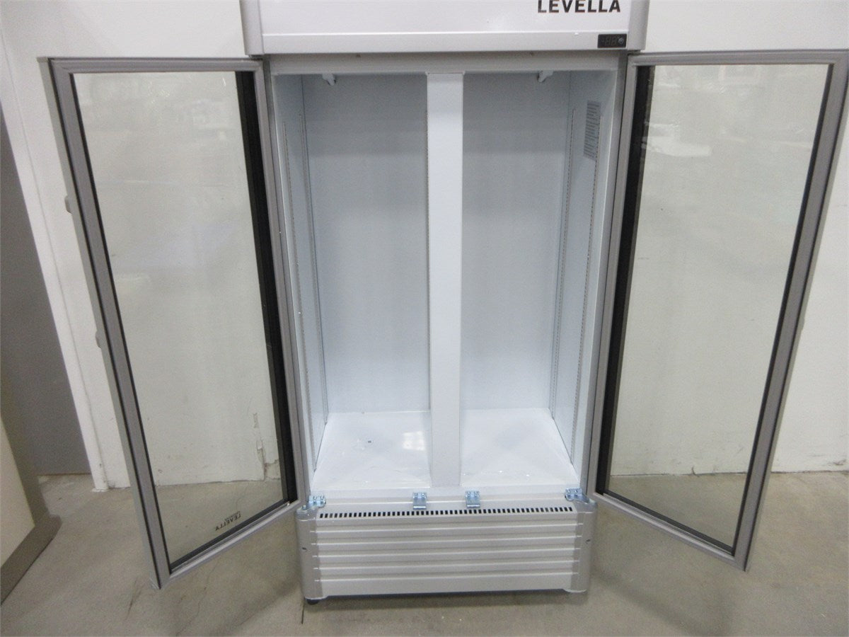 PREMIUM LEVELLA 16 CU' REFRIGERATOR FRIDGE MERCHANDISING COMMERCIAL GLASS DOOR 35.4