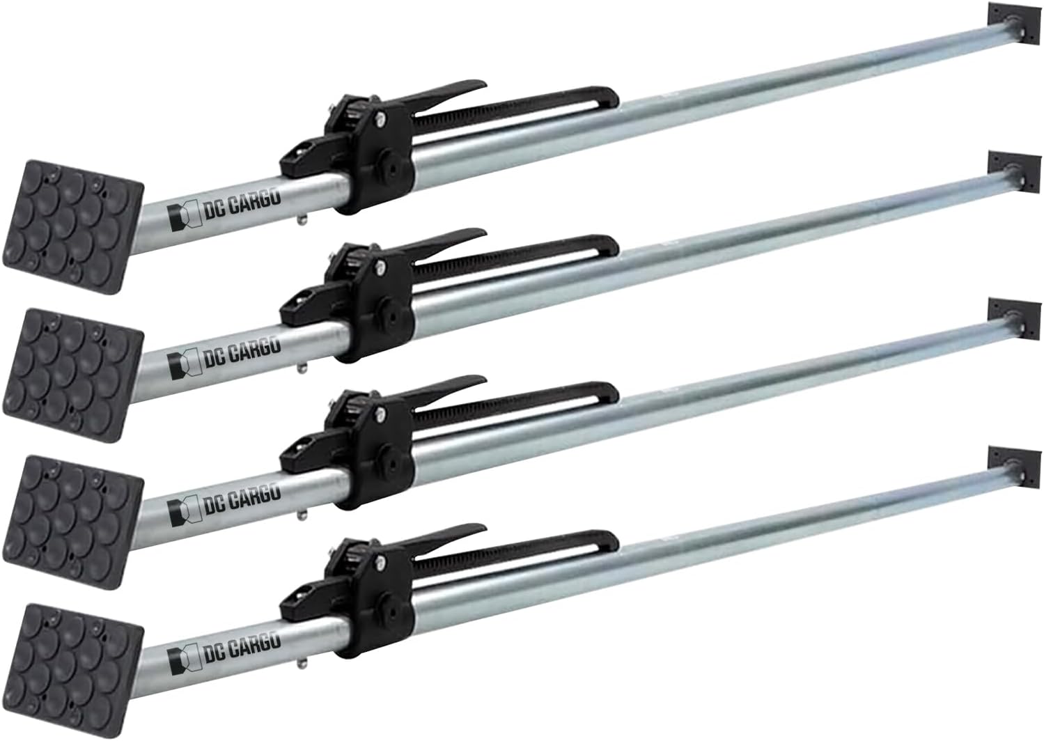 DC Cargo Mall Heavy-Duty Adjustable Load Lock Bars for Trailers - Pack of 4 -