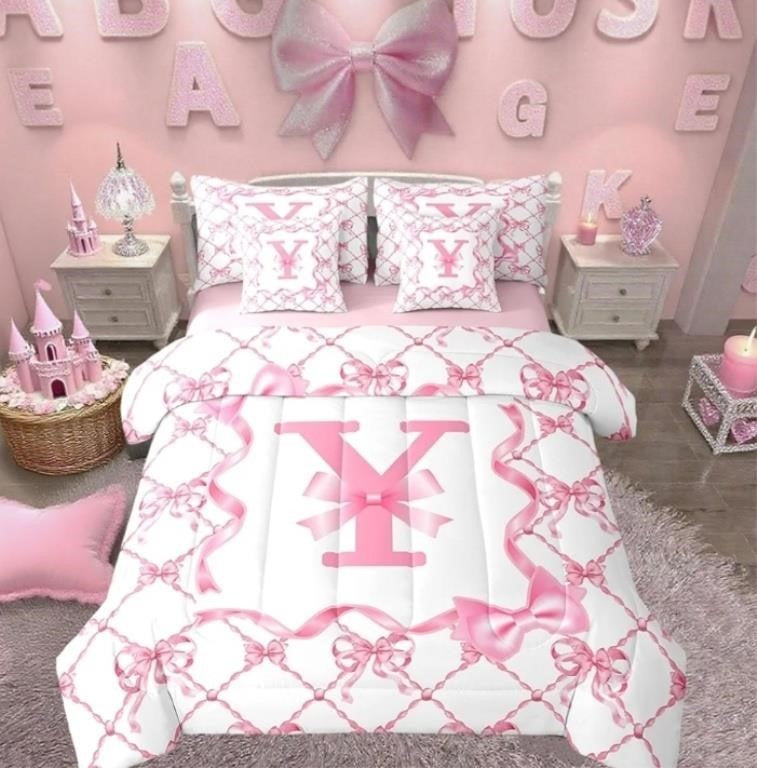 Erosebridal 7Pcs Pink, Letter Y, Queen Size