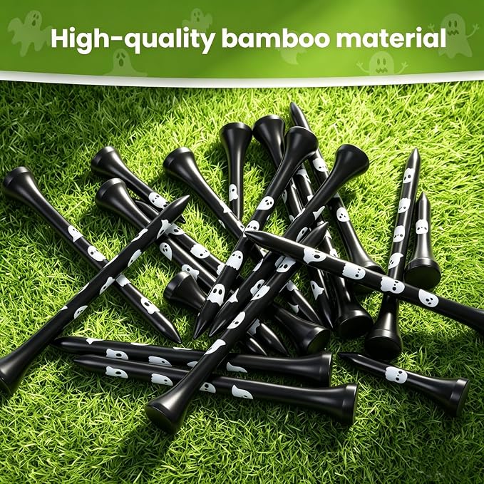 EWILLING Funny Golf Tees with Cute Ghost Design | Premium Bamboo