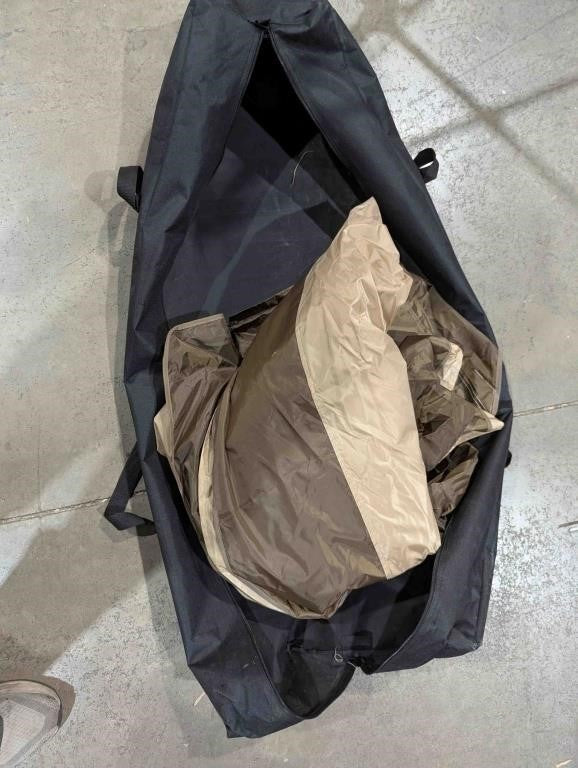 Brown Pop Up Gazebo Canopy 11 ft. x 11 ft. With Netting