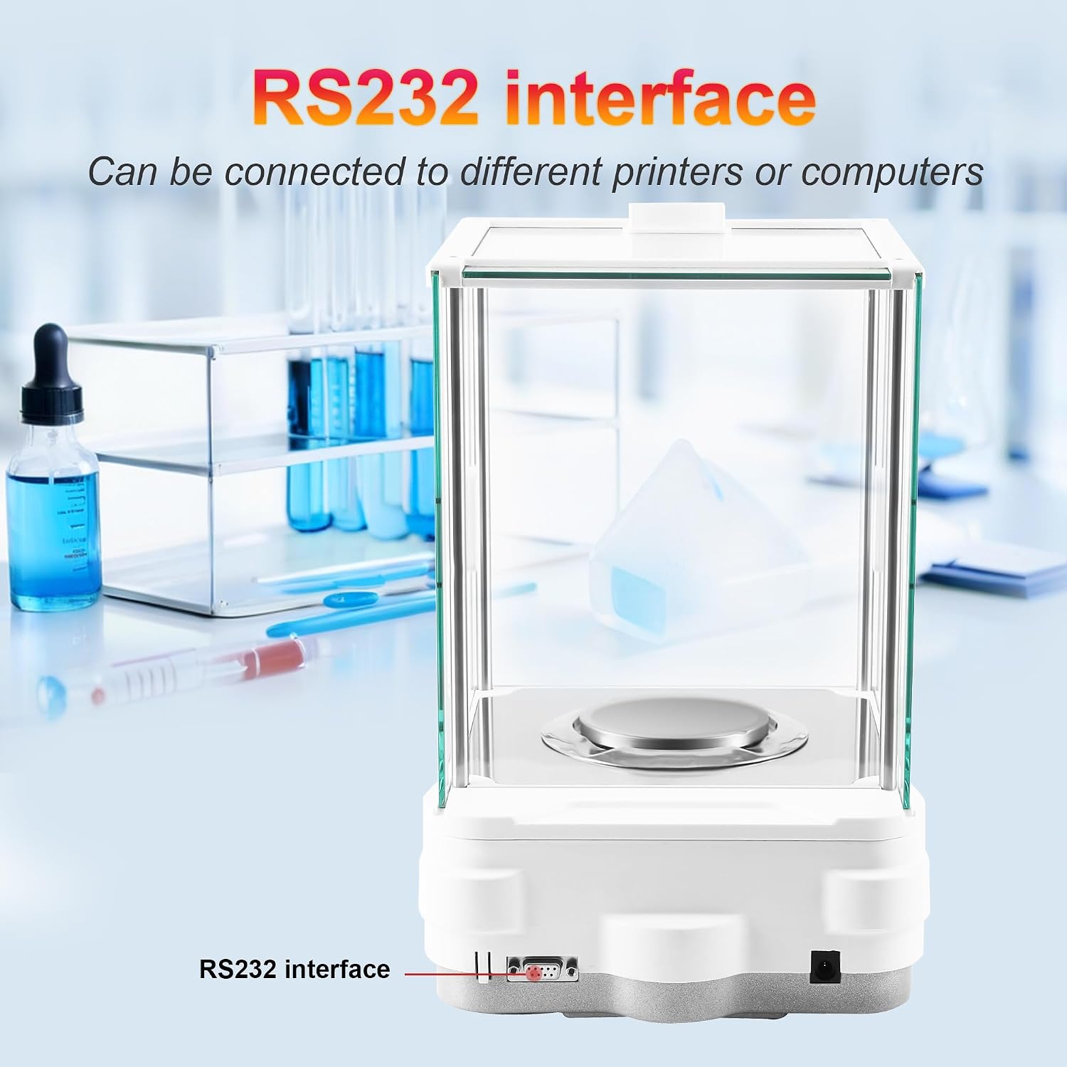 UXILAII SCIENTIFIC Analytical Balance 220g/0.1mg Precision Lab Scale