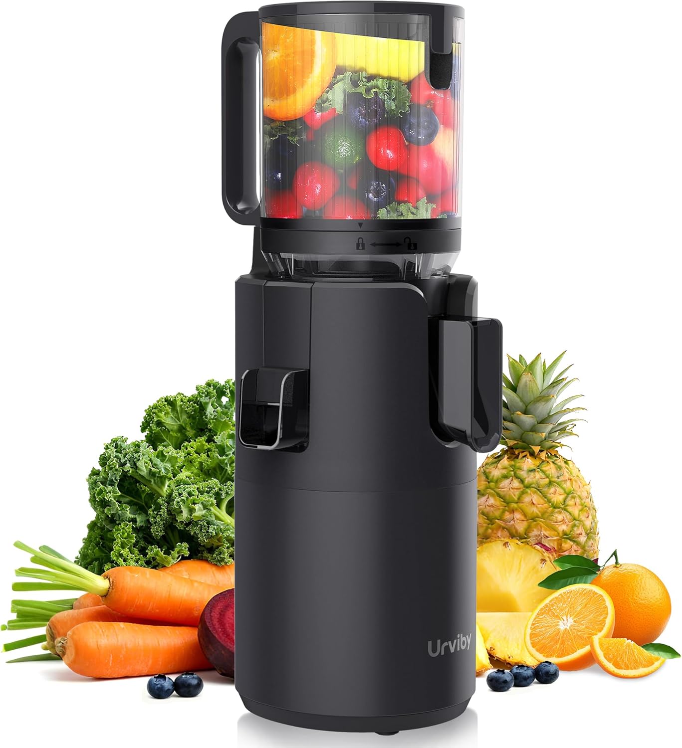 URVIBY Juicer Machines, 5.3" Large, 400W Motor,