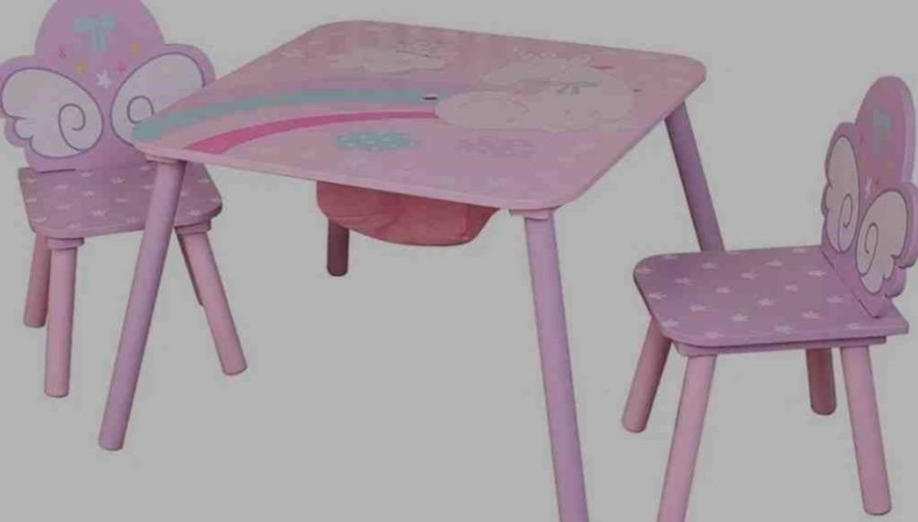 Unicorn Toddler Table and Chair Set, Chil