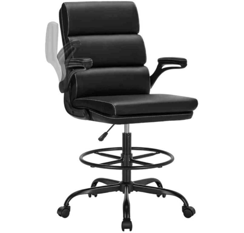 Drafting Chair Tall Office Chair with Pad
