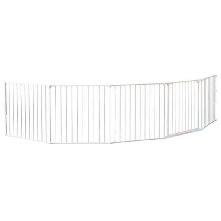 BabyDan Flex XXL Room Divider / Playspace 35.4-138", White