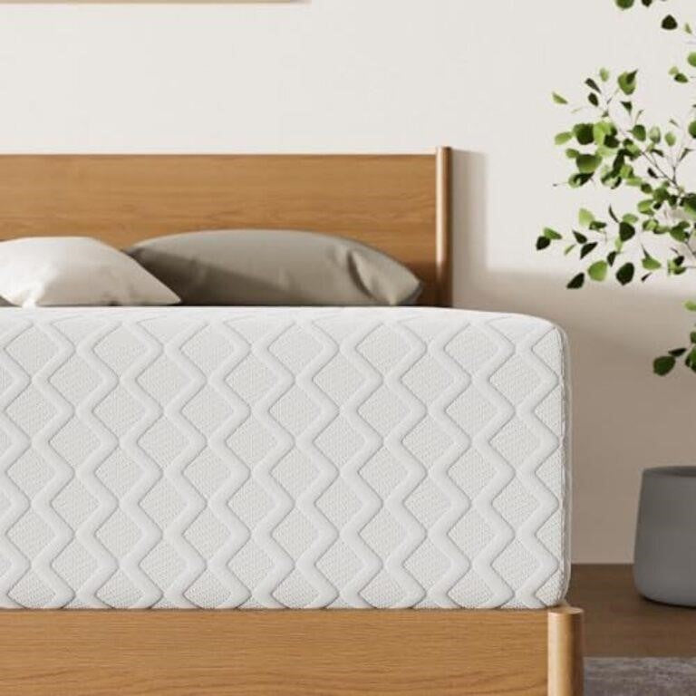 Signature Design by Ashley Chime 12 Inch Full Memory Foam Mattress, White