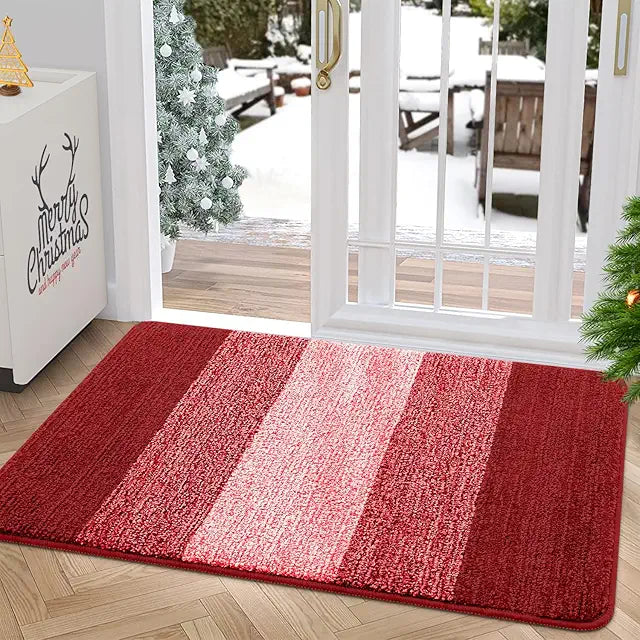 Grandaily Indoor Doormat, 24" x 36",  Wine Red