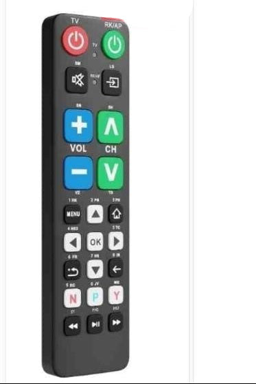 Big Button Universal TV Remote Control for LG, Samsung, Sony, Philips, PANASONIC Smart TV,