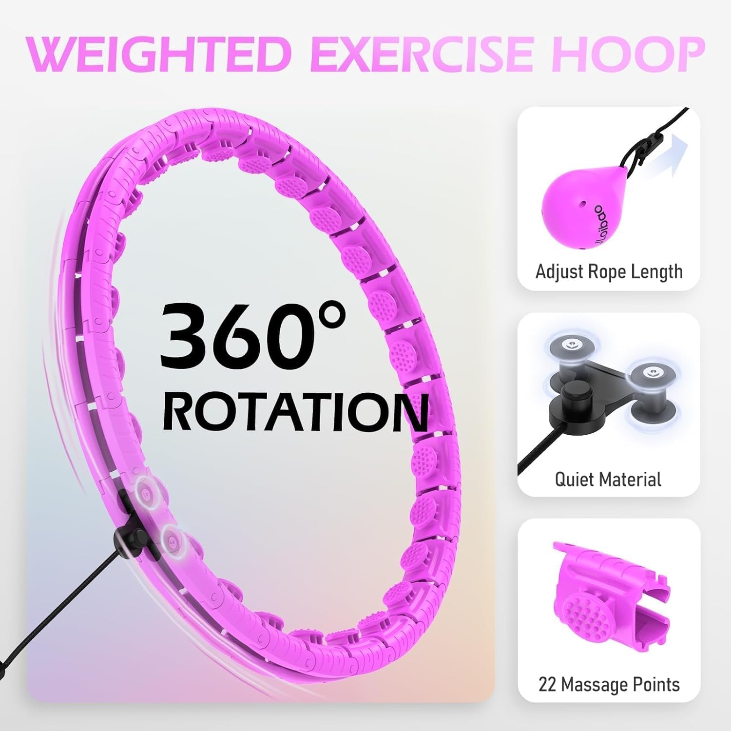 Jloibao Weighted Hula Circle with 26