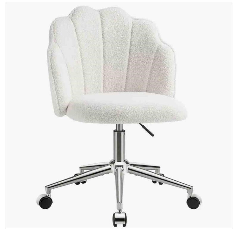 Makeup Vanity Chair with Wheels, Comfy Office