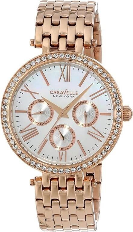 Caravelle New York Women's 44N101 Analog Rose Gold