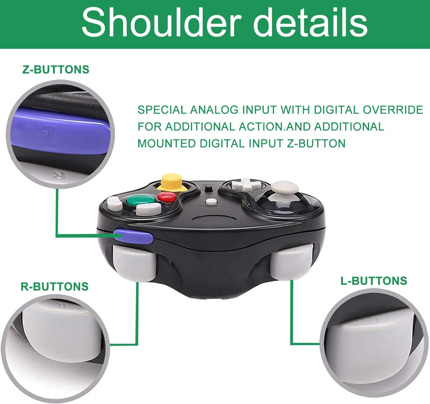 TOOPONE Wireless Gamecube Controllers, Remote