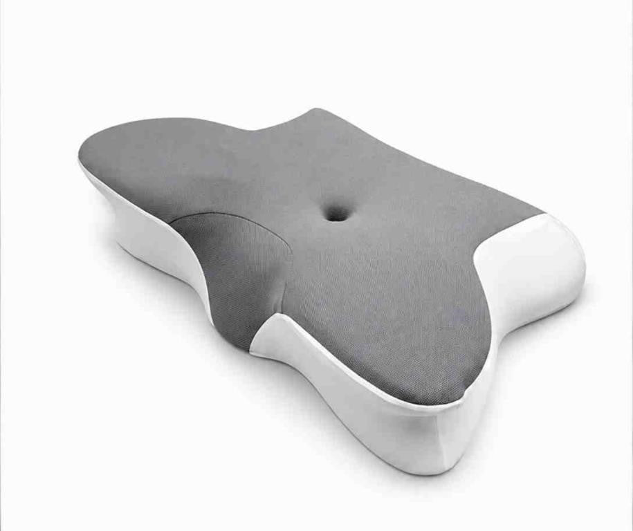 Broivira Cervical Memory Foam Pillow for Sleeping, Cover,Grey