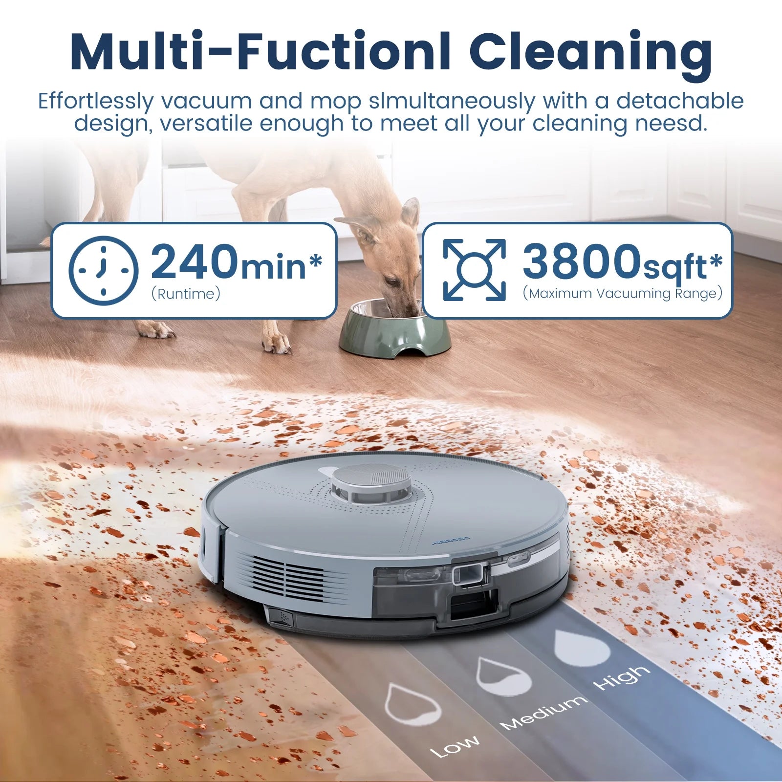 AIRROBO L50+ Smart LDS Laser Navigation Robot Vacuum