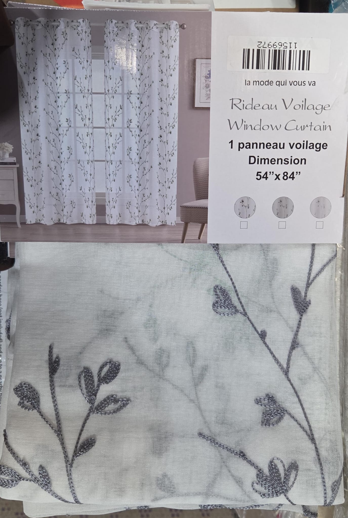 Modivo Deco Window Curtain, 1 Panel,