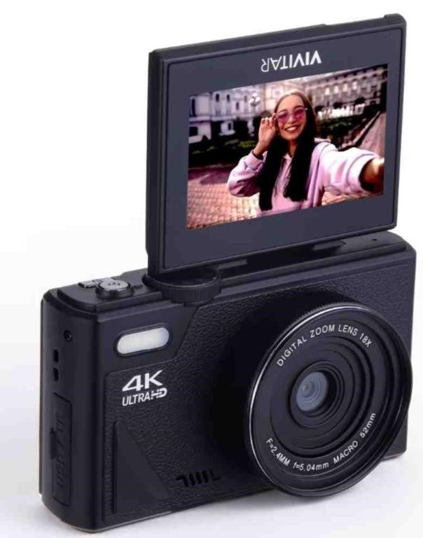 Vivitar 20 MP UHD Digital Camera with 2.8" Preview screen, Black Model:VECXX99