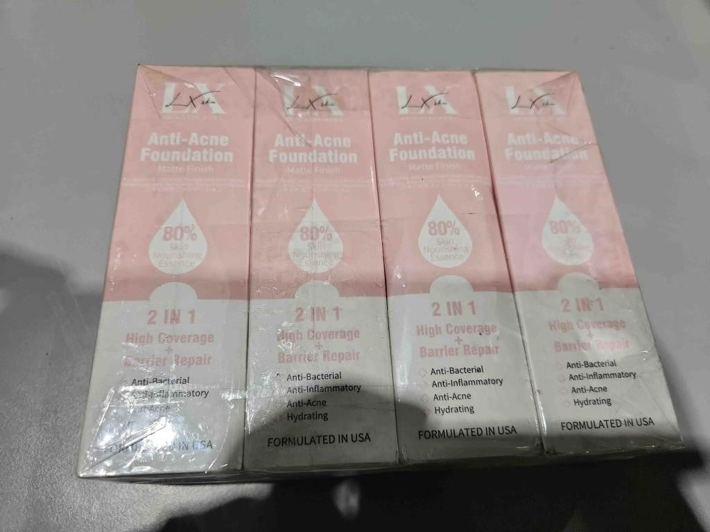 LX Skin Anti-Acne Foundation, matte Finish. Shade May Vary. 30ml. Exp: 1.8.2027.