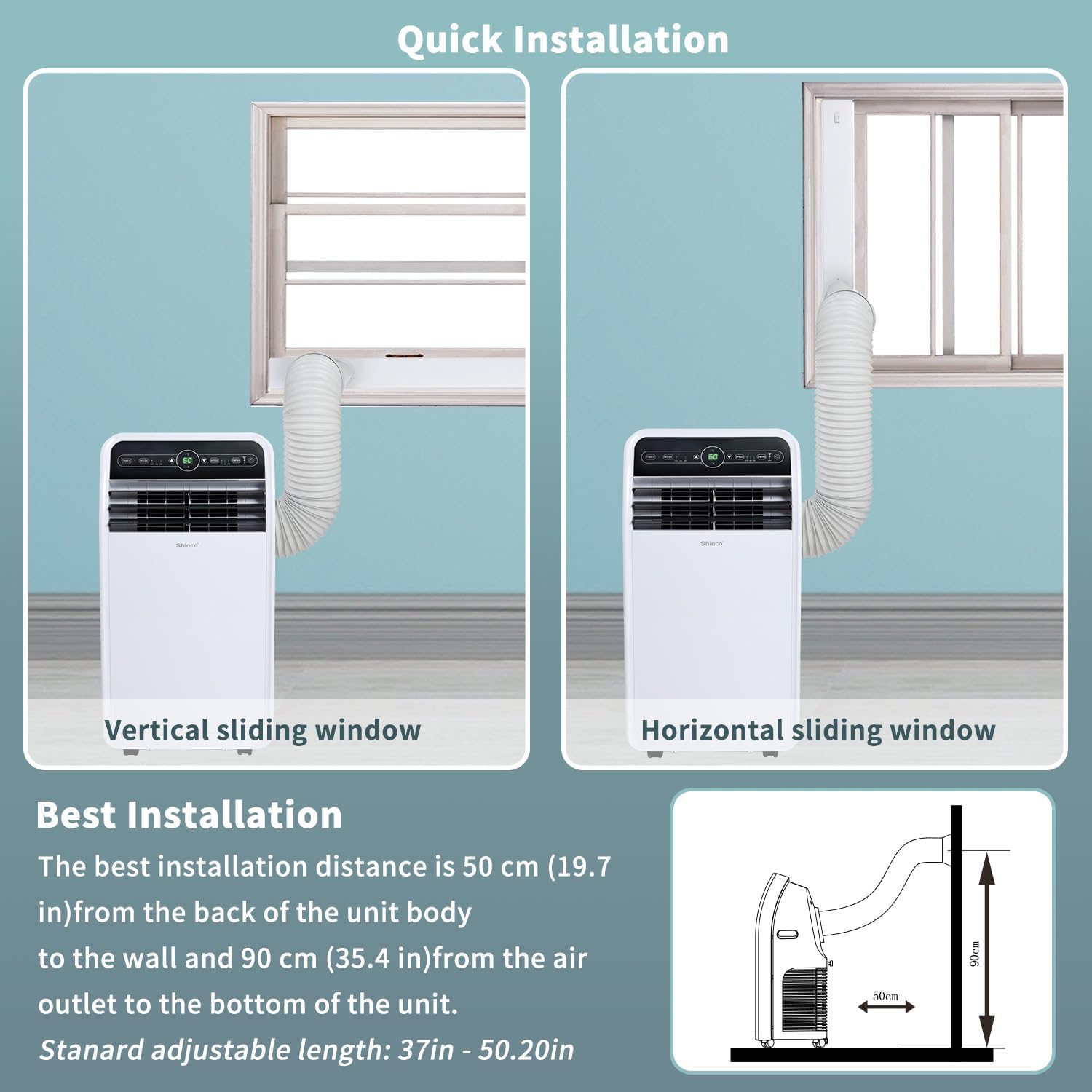 Shinco 8,000 BTU Portable Air Conditioner, 200 sq.ft