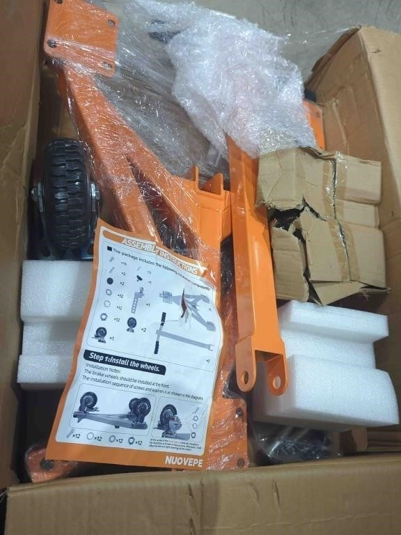 NUOVEPE Trailer Dolly, Heavy Duty Trailer Mover, Orange