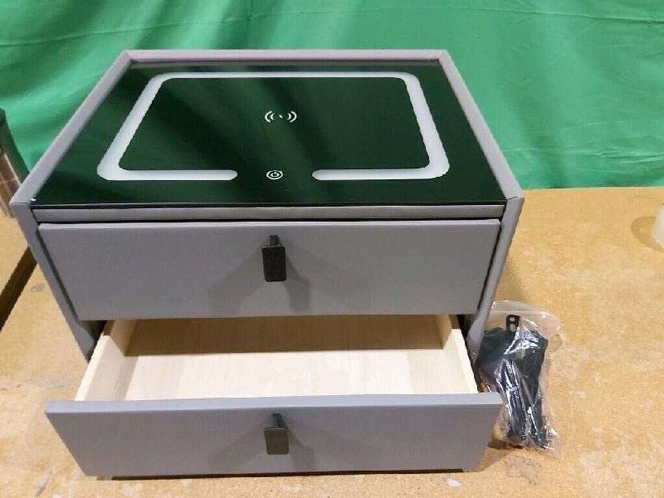 HomeBelongs Smart Nightstand with Wireless Chargin