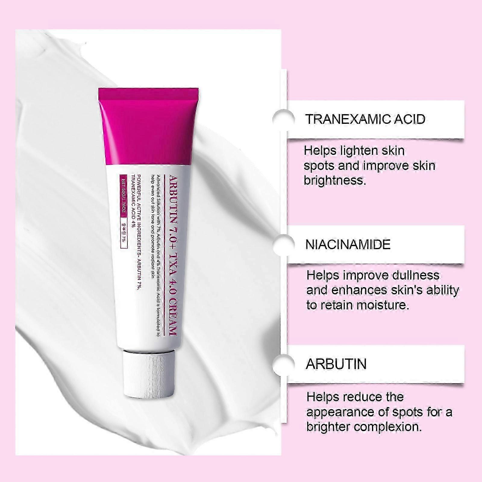 Arbutin 7% + Tranexamic Acid 4% Dark Spot Cream for Face