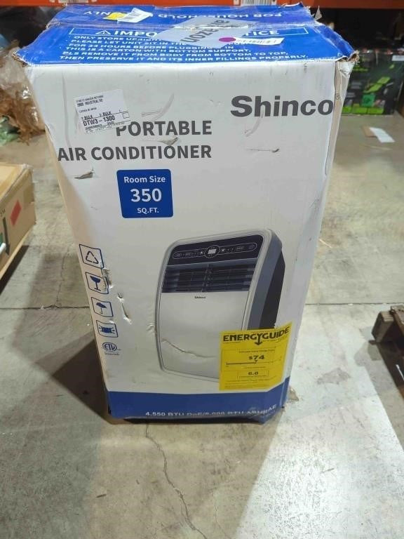 Shinco 8,000 BTU Portable Air Conditioner, 200 sq.ft