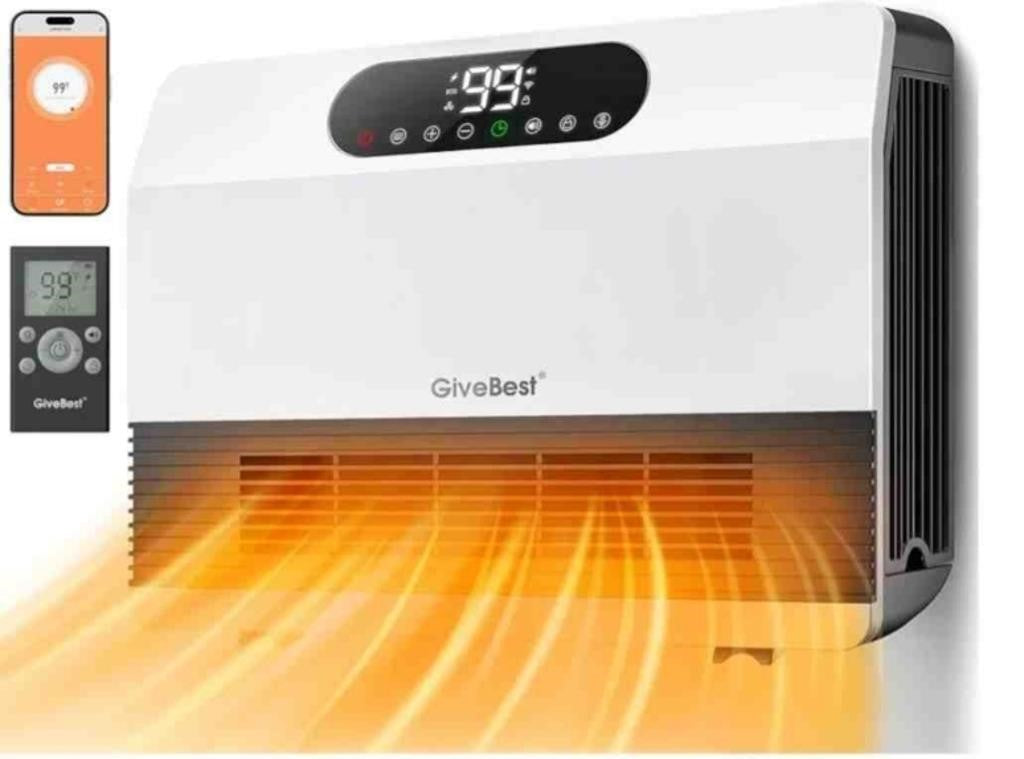 GiveBest Smart Wall Heater, 1500W Fast Heating White | N