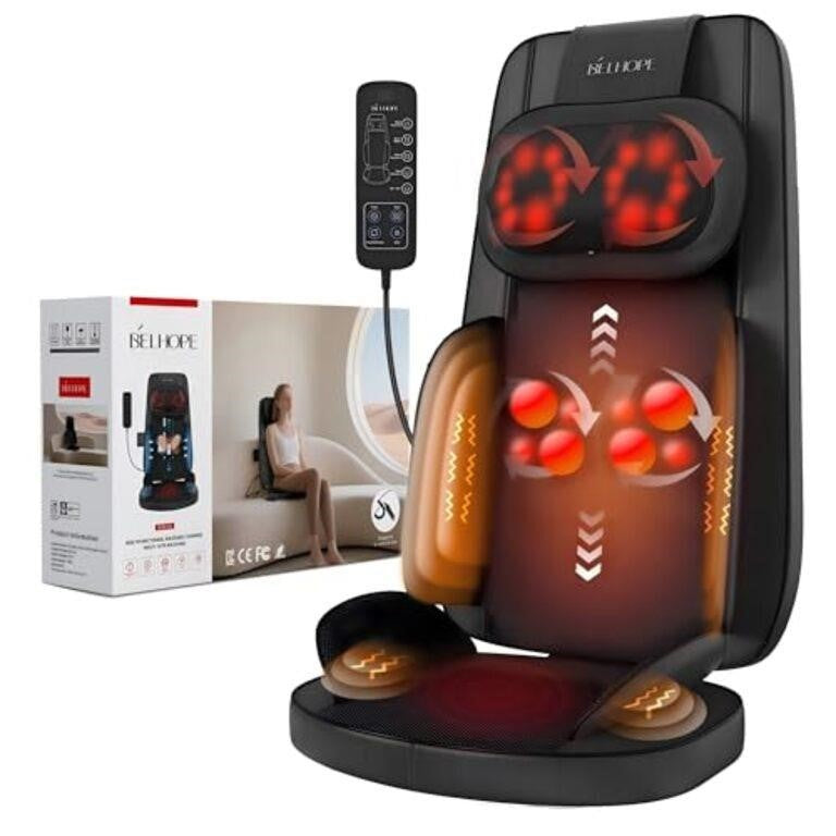 YOSSMO Belhope Shiatsu Neck and Back Massager for Pain Relief Deep Tissue,