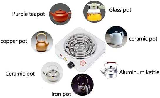 Electric Stove, Portable Hot Plate Single Tube Kitchen Single Burner Utensil Countertop Burners 11