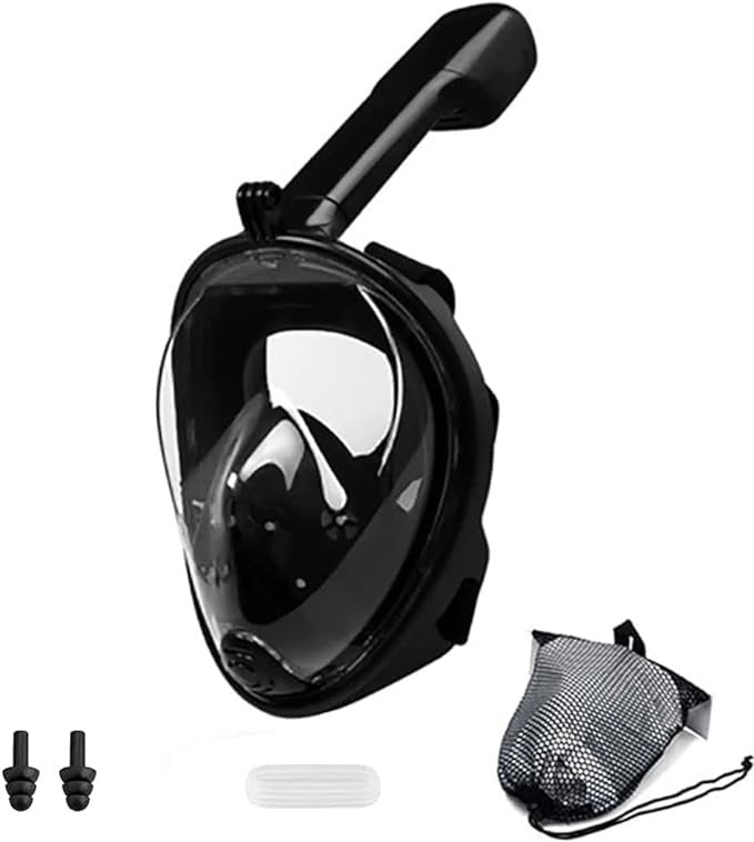 Full Face Snorkel Mask, Diving Mask for Kids and Adults,180° Panoramic View Snorkel Mask