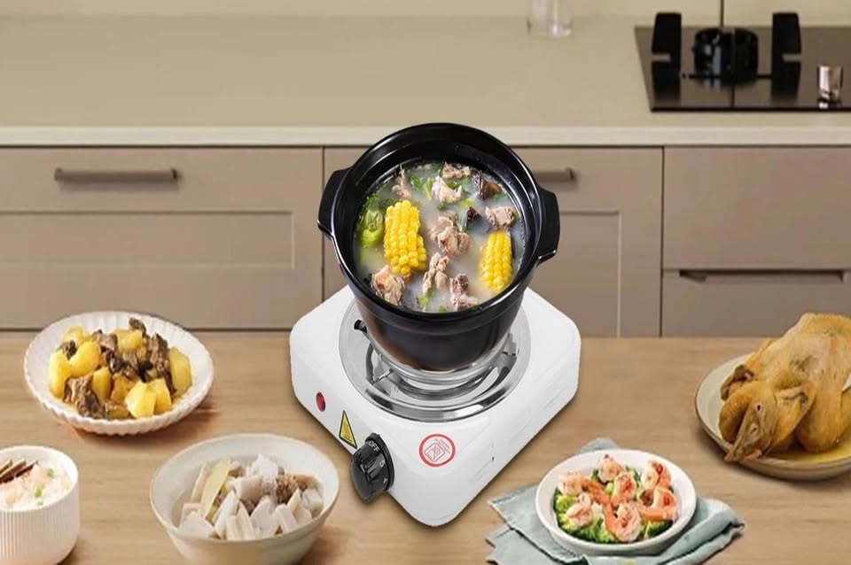 Electric Stove, Portable Hot Plate Single Tube Kitchen Single Burner Utensil Countertop Burners 11